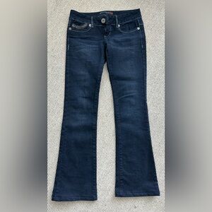 G by Guess Dark Indigo Flare Jeans with Studded Pocket